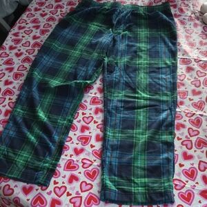 Wondershop Blue and Green Plaid Sweatpants